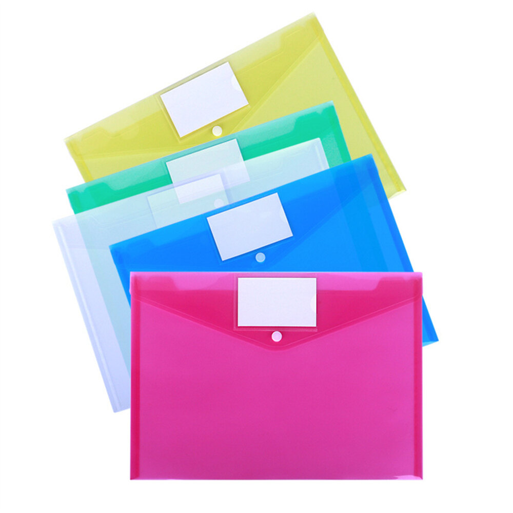 Student Stationery Pouch School Document Organizer Student Folder Organizer Information Pocket Filing Bag Transparent Document Storage Pouch