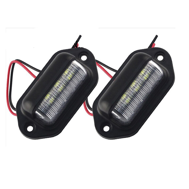 Seametal 12v/24v car license plate lamp led number license plate light for motorcycle car rv truck trailer exterior lamps