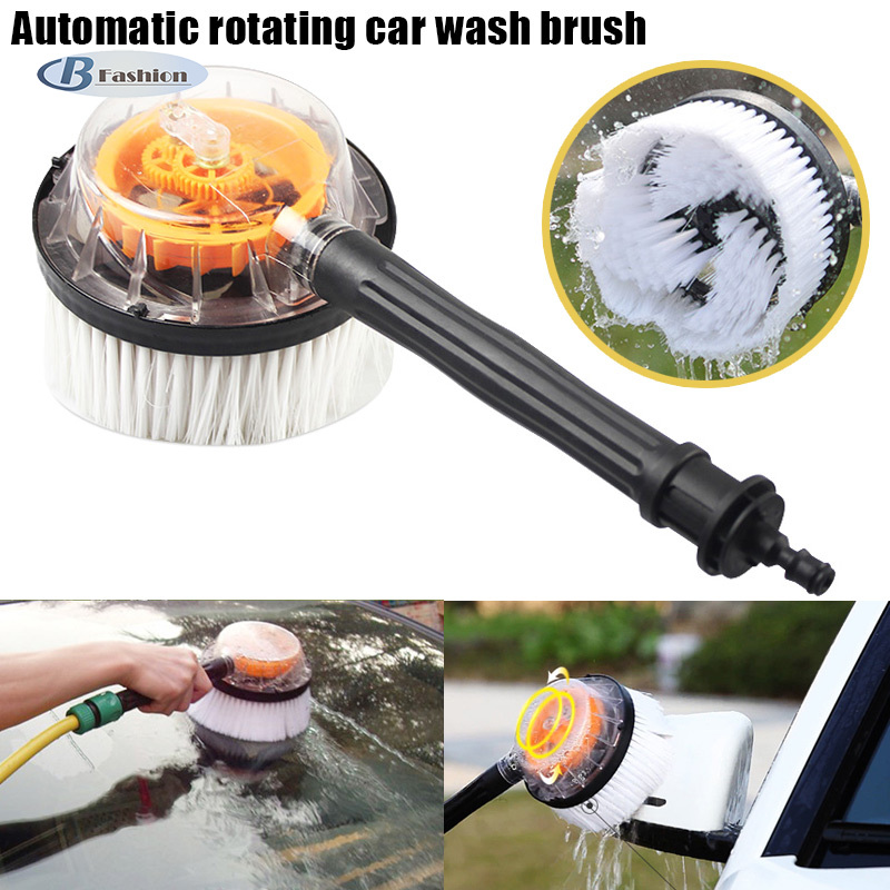 B-F Rotating Wash Brush Universal Pressure Washer Hose Cleaner Car Cleaning Tools