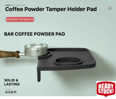 Espresso Tamping Corner Mat Large Thick Silicone Coffee Powder Tamper Holder Pad