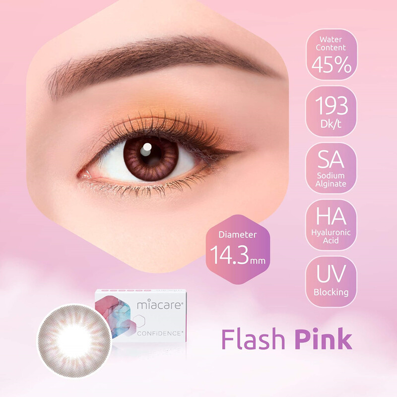 Miacare Color Confidence Monthly Silicone Hydrogel Cosmetic Contact Lenses