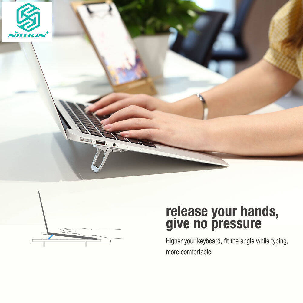 Nillkin Bolster portable stand folding laptop stand, freely adjustable ventilation computer cooling stand lifter, laptop stand