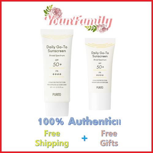 [PURITO] Daily Go-To Sunscreen 60ml / 15ml