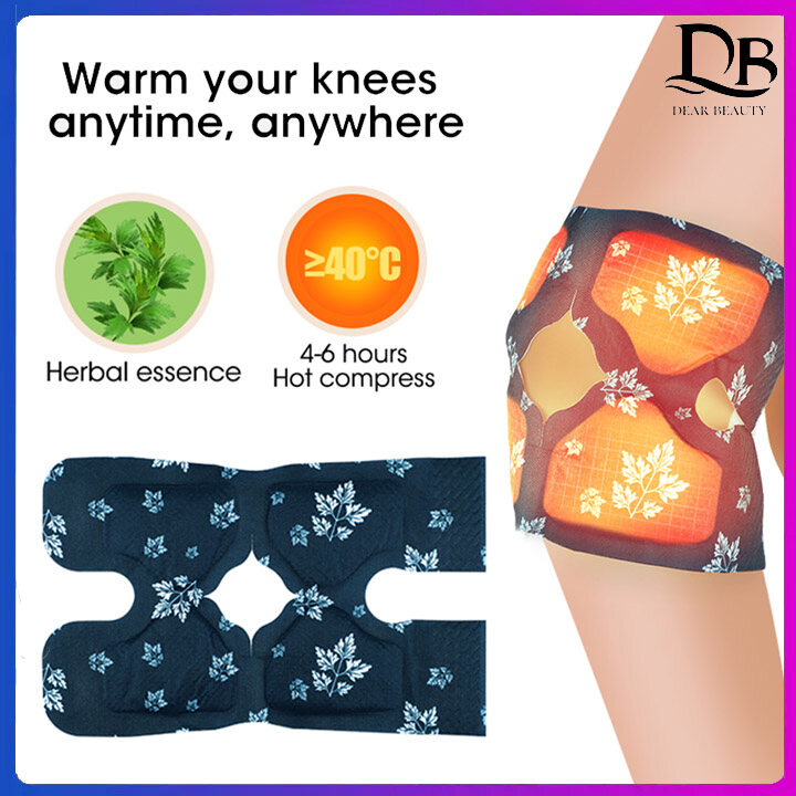 Dearbeauty Wormwood Steam Self-Heating Knee Patch Disposable Warming Knee Paste Joint Constant Temperature Hot Compress Pain Relief