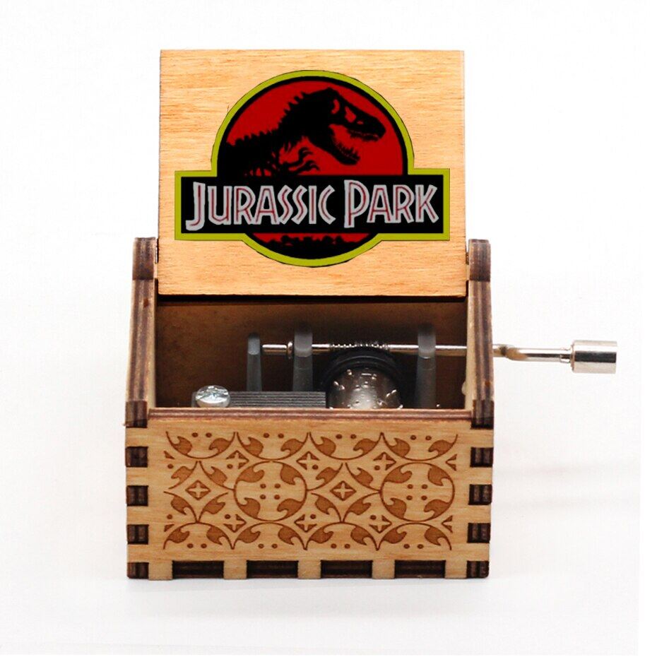 Brand New Black Godfather Wood Hand Crank Vintage Wooden Music Box Queen Antique Hand Crank Cwork Home Decor Christmas Gifts