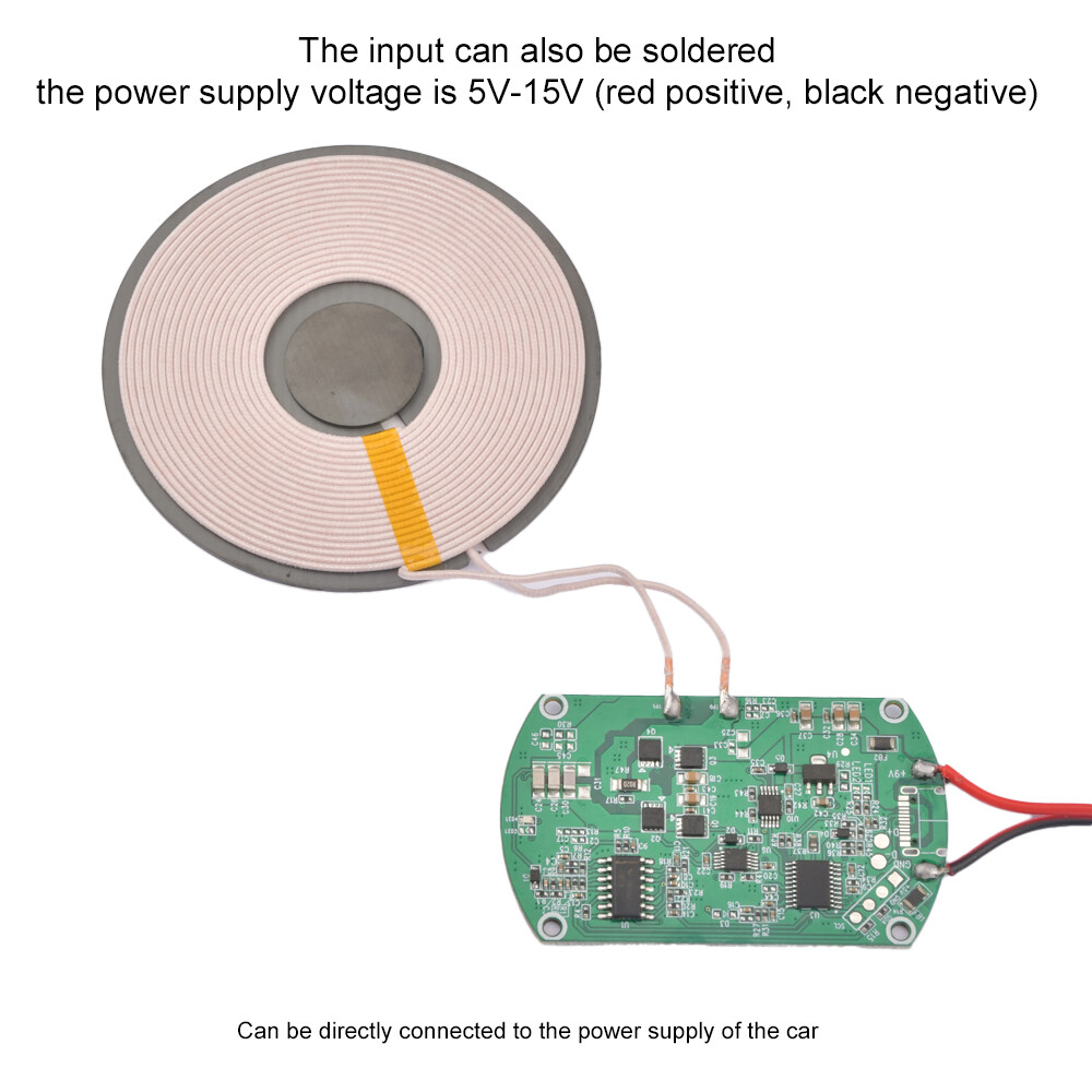 Aideepen 25mm High Power Long Distance Wireless Inductive Coil Modules Wireless Charging Coil Wireless Transmitter Coil Wireless Charging Power Supply Module