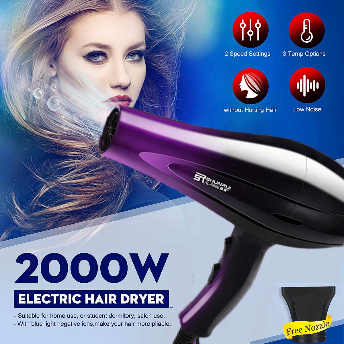 2021 New Home Hair Dryer Cool Hot Air Blower Secador De Cabelo Strong Wind  Fast Drying Machine Hairdressing Hair Blow Dryer Buy Soin Cheveux  Supersonic Hair Brush Dryer Machine For Men |