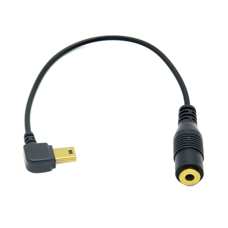 3.5mm Microphone Mini USB External 3.5mm Audio Adapter Transfer Cable Wire For GoPro Hero 4 3 Action Camera Accessories