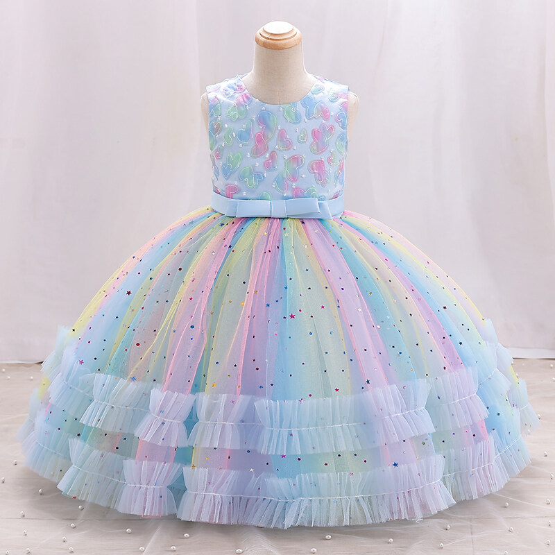 Rainbow hot sale gowns dress