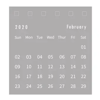 2pcs Small Desk Calendars 2020 Fresh Mini Desktop Note Coil