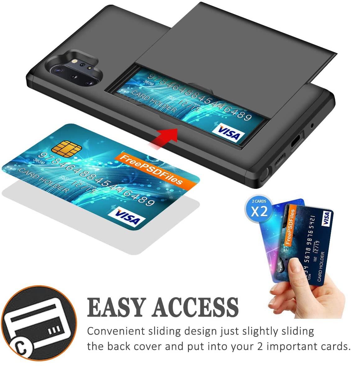 Wallet case for samsung note 10 plus 20 ultra case sliding card slot cover for samsung galaxy note 10 plus note10 pro s22 s21 20