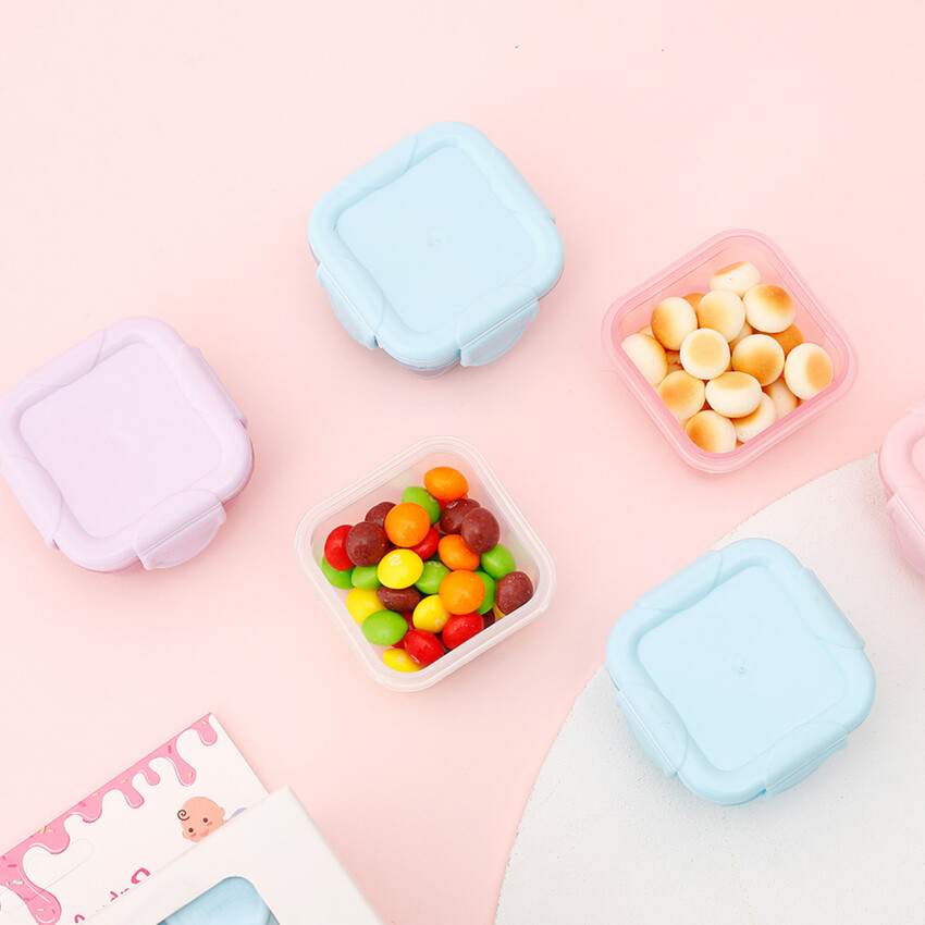 Bộ Hộp Đựng Mini Hộp Đựng Thực Phẩm Bằng Nhựa Trong Suốt Bền Có Nắp Đậy-Hộp Đựng Thức Ăn Trong Tủ Bếp Cho Gia Vị, Thảo Mộc, Cà Phê, Trà, V. V.