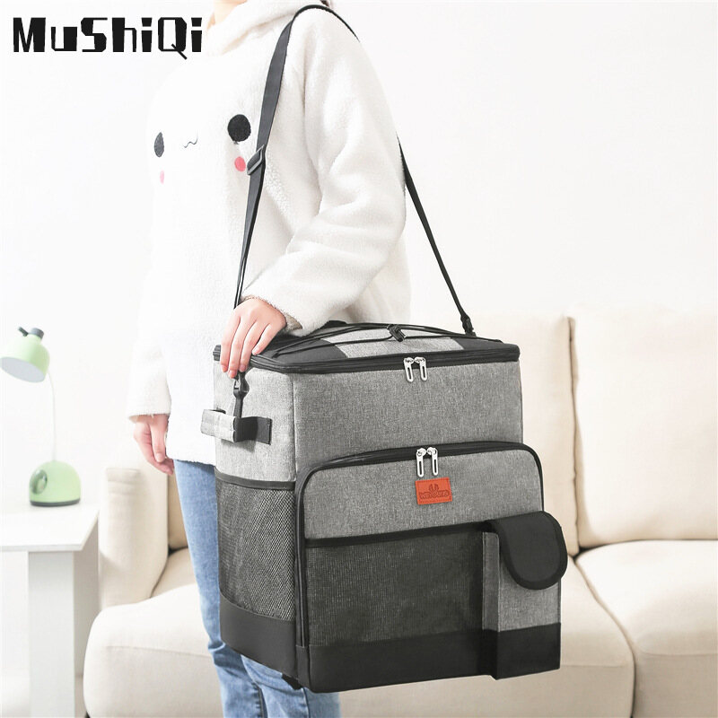 New pull rod insulation package waterproof outdoor picnic package large capacity tugboat ice pack refrigerator thickened