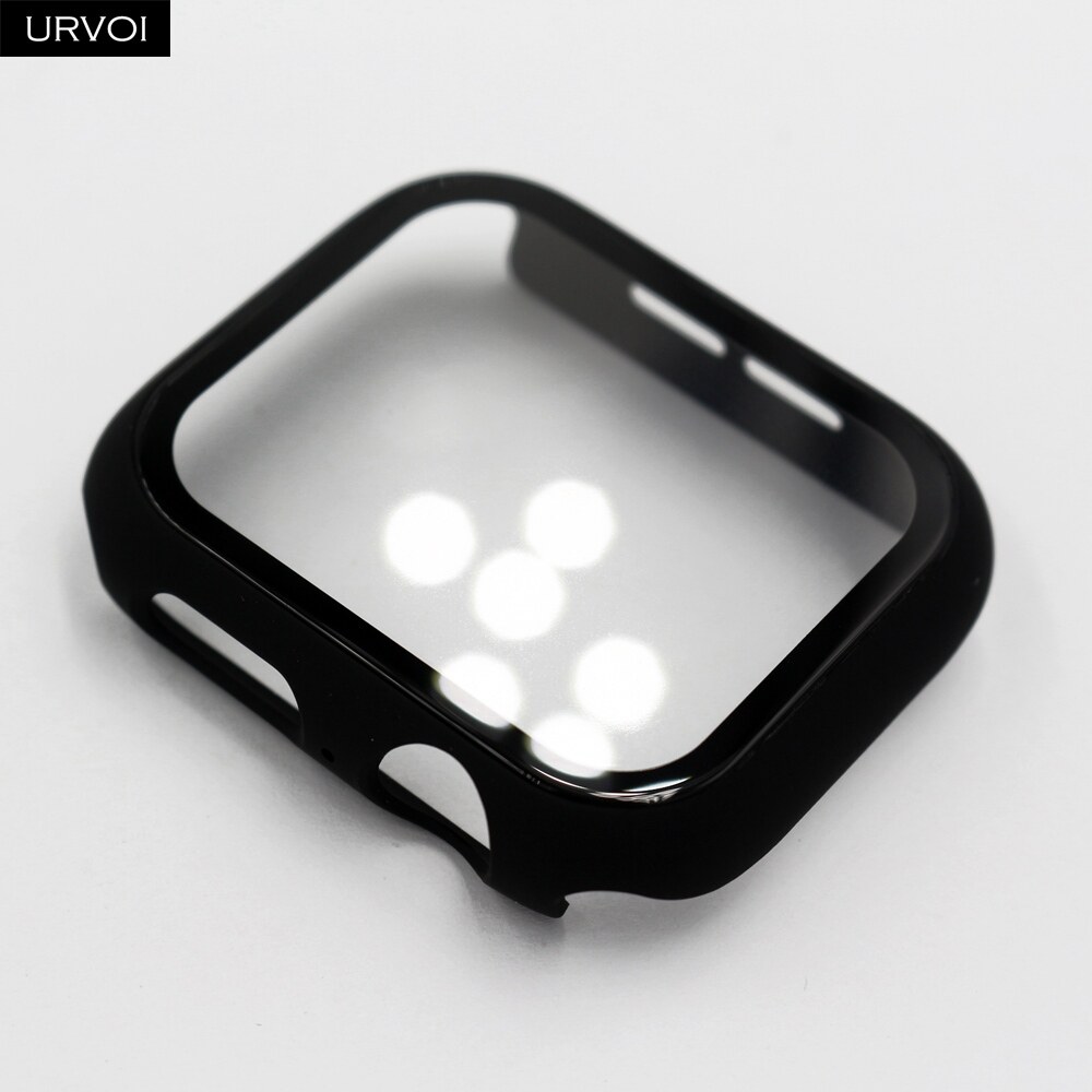 360° Cover for Apple Watch series Ultra 8 7 6 Se 5 4 3 2 1 matte Plastic bumper hard frame case+glass film for i Watch screen protector 42mm 44mm 40mm 38mm 41mm 45mm 49mm