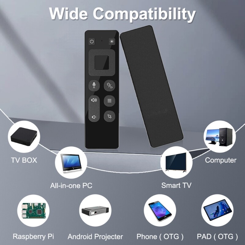 [Hàng Mới] điều khiển bằng giọng nói điều khiển từ xa chuột bay không dây 2.4G cho máy chiếu tích hợp vào điện thoại TV Box
