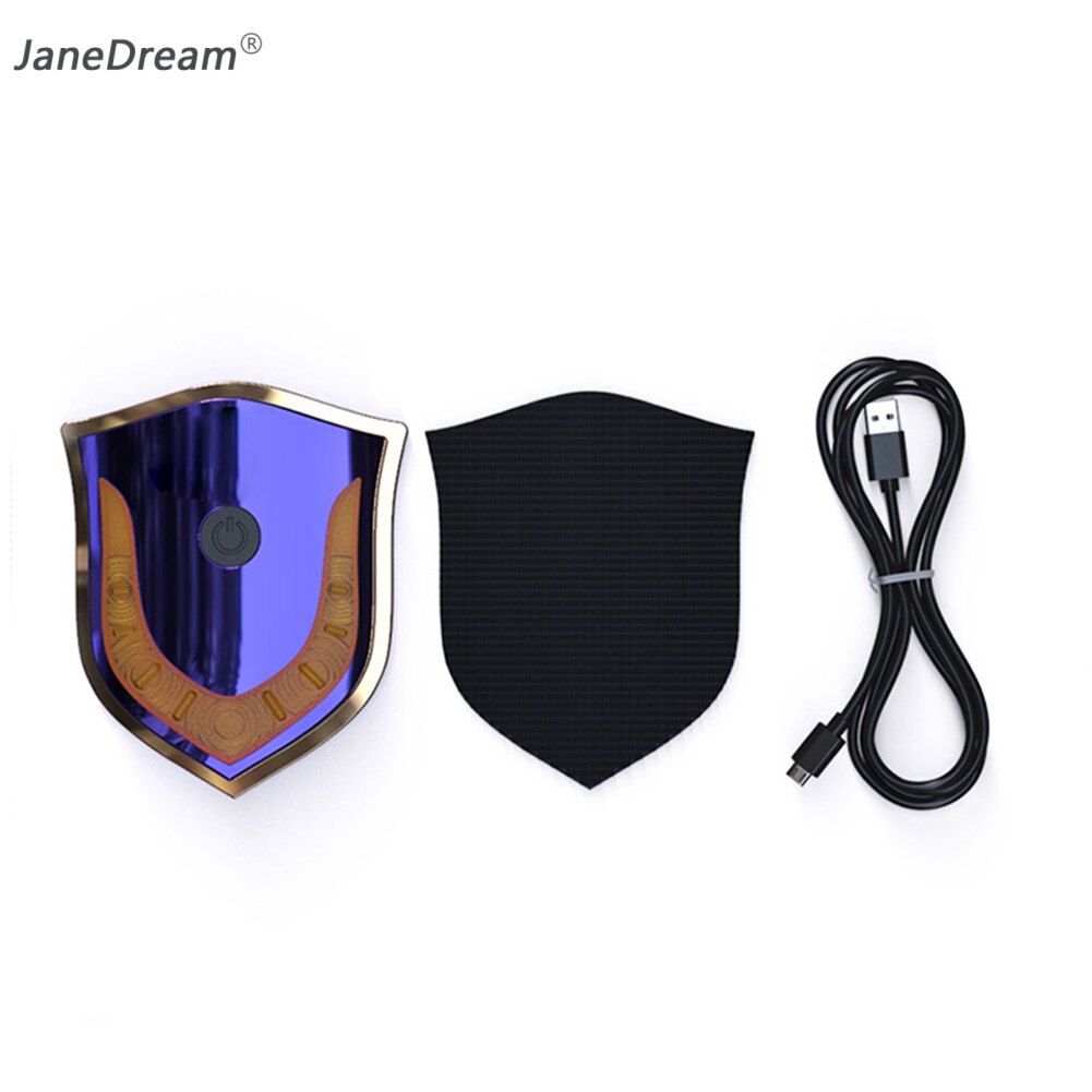 Janedream bền USB Mũ bảo hiểm xe máy ánh sáng cảnh báo lái xe LED an toàn đèn