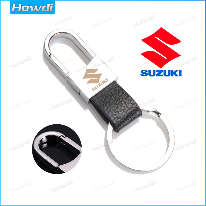 【Customized】 Leather Strap Keyring Motorcycle Keychain Car keychain for Car and Motorcycle