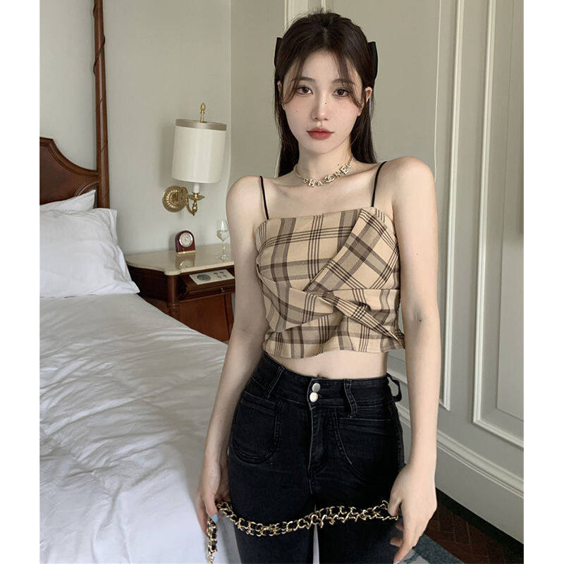 Suspender Tank Top Women Summer Top