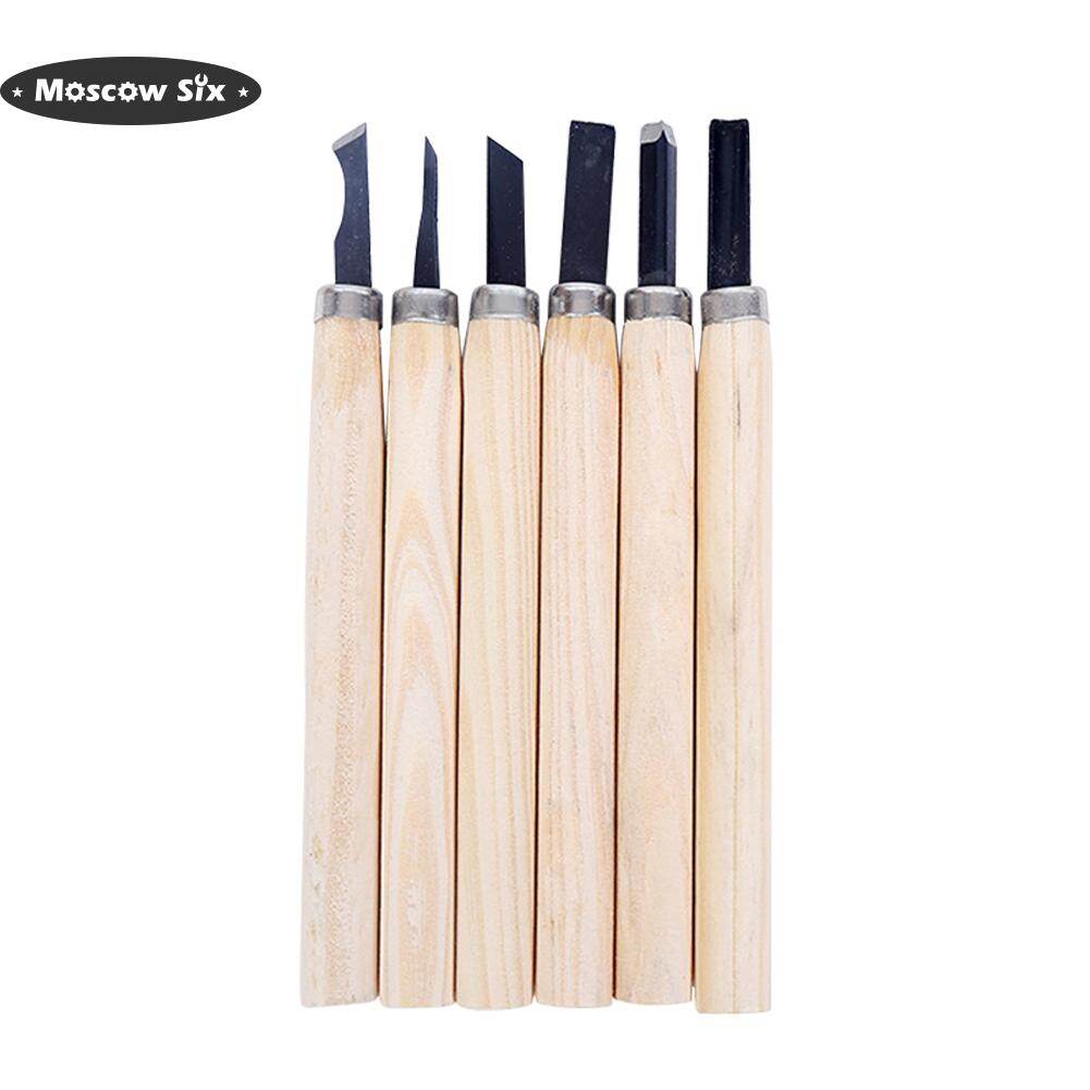 6pcs Wood Carving Chisels Knife for Basic Wood Cut Woodworking Gouges Tools
