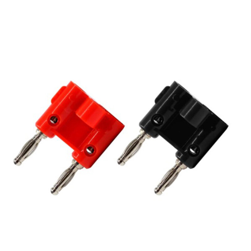 wuyangmin Double Row 4mm Banana Plug Connector Speaker Amplifier Plug Jack Adapter
