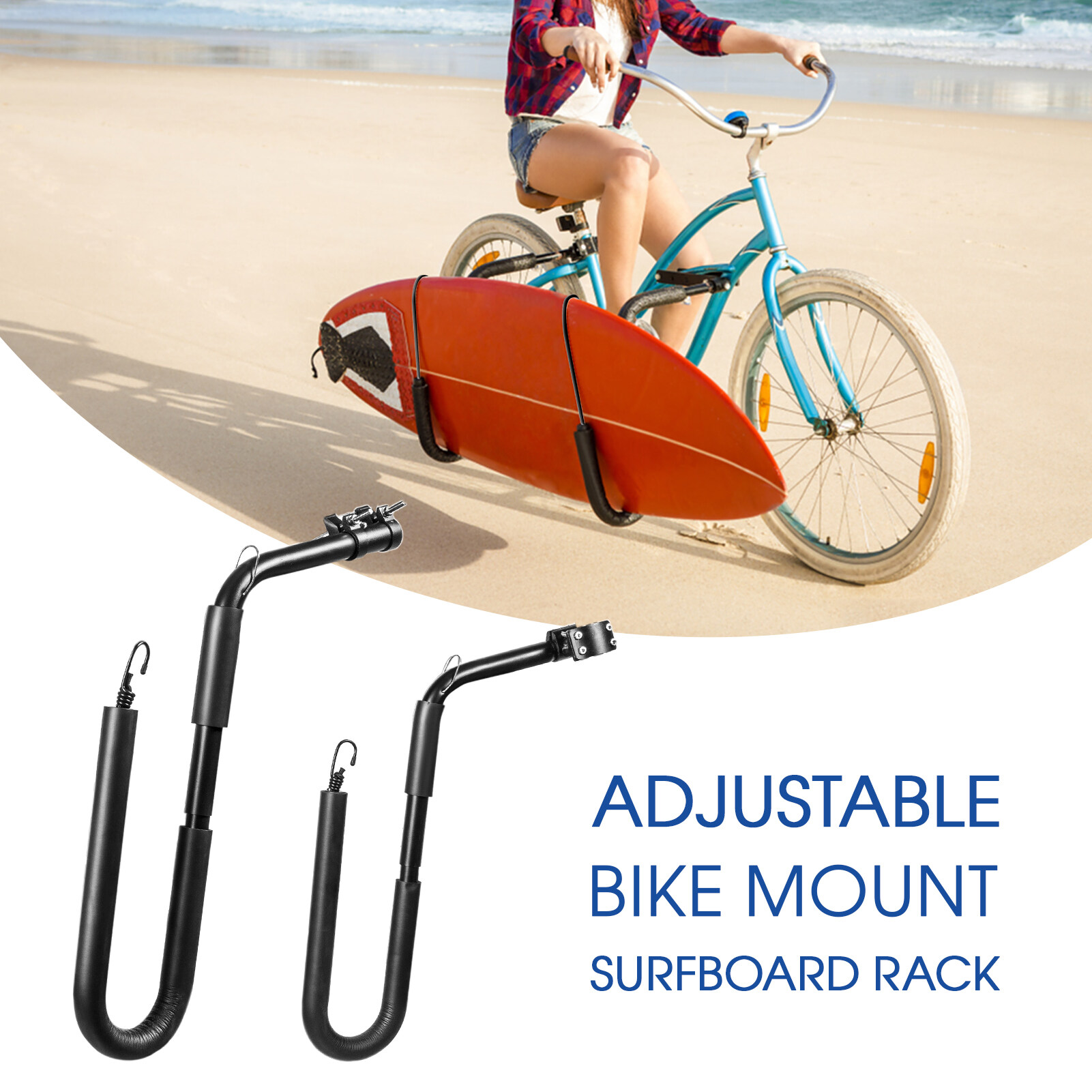 Bicycle Surfboard Rack Bike Surfing Board Carrier Surfboard Holder Mount Bracket MixASale