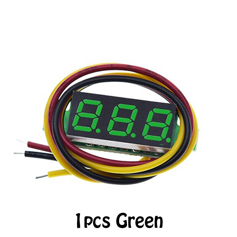 DC 0-100V LED Display Digital Panel Voltmeter detector Monitoring tool 0.28 inch line mini meter Voltmeter Voltmeter