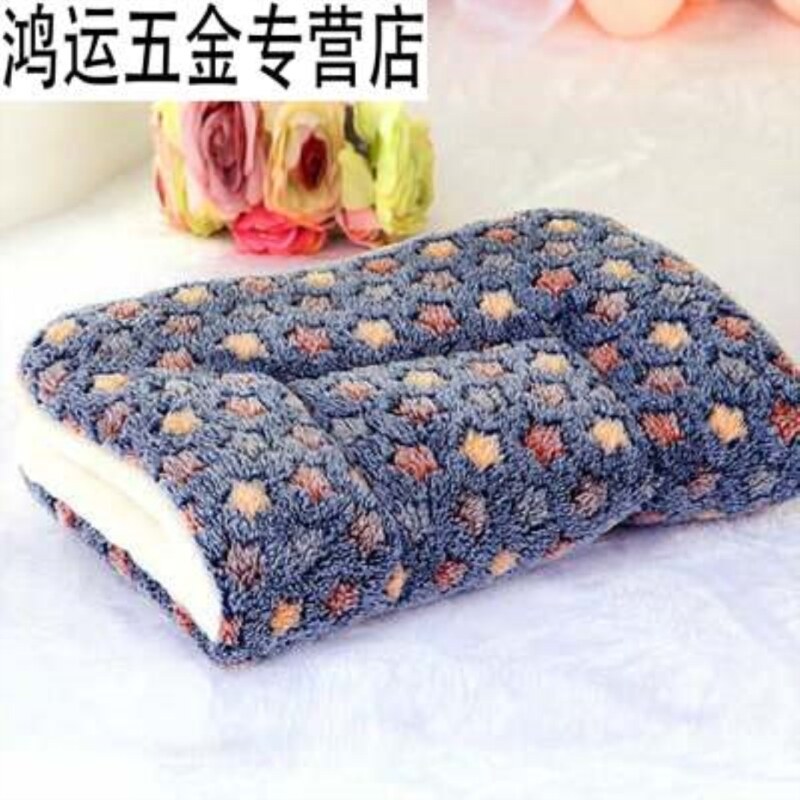 ☬Ổ Cho Chó Mèo Ổ Mèo Chó Puppy Giống Lớn Đệm Chăn Mat Qiu Dong Đệm Lót Cho Thú Cưng Với Chăn Dày Kẹo