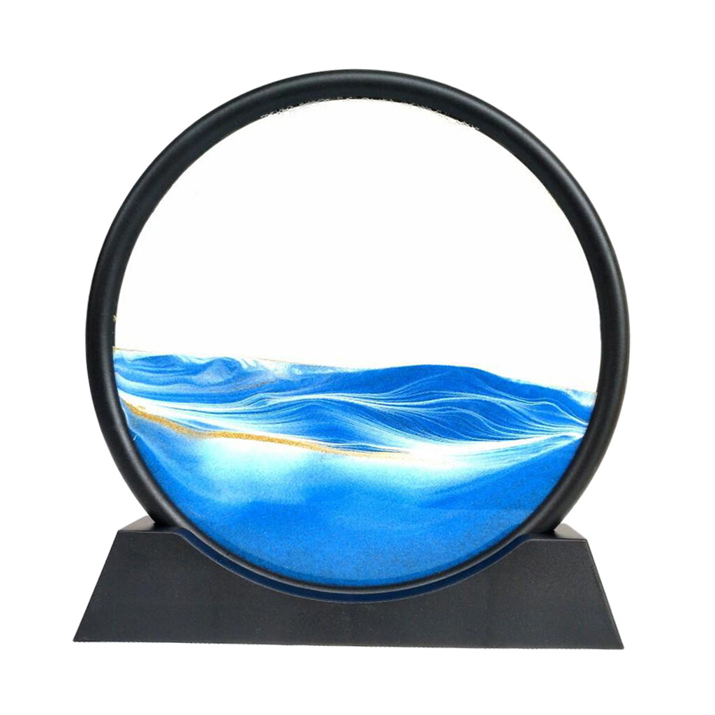 Baoblaze Moving Sands Art Picture 3D Dynamic Deep Sea Sand-scape