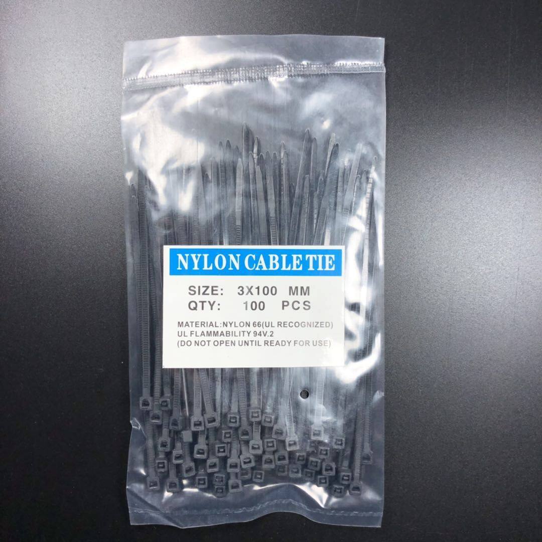 100pc Self locking Nylon Cable Wire Zip Tie Cord Strap