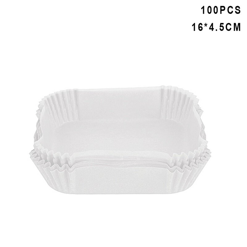 Air Fryer Disposable Oil-proof Paper 50pcs Special Paper for Air Fryer Baking Oil-proof and Oil-absorbing Paper for Household Barbecue Plate Food Oven Kitchen Pan Pad