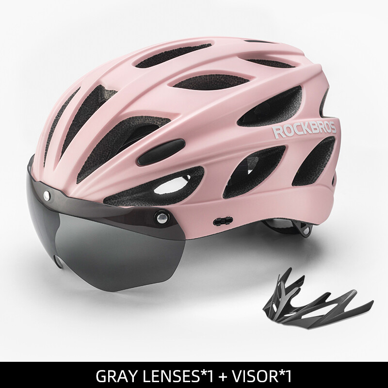 ROCKBROS Bike Helmets Bicycle Sports Safety Helmets With Ultralight Magnetic Mens MTB Road Trial Cycling Helmet 57-62 CM