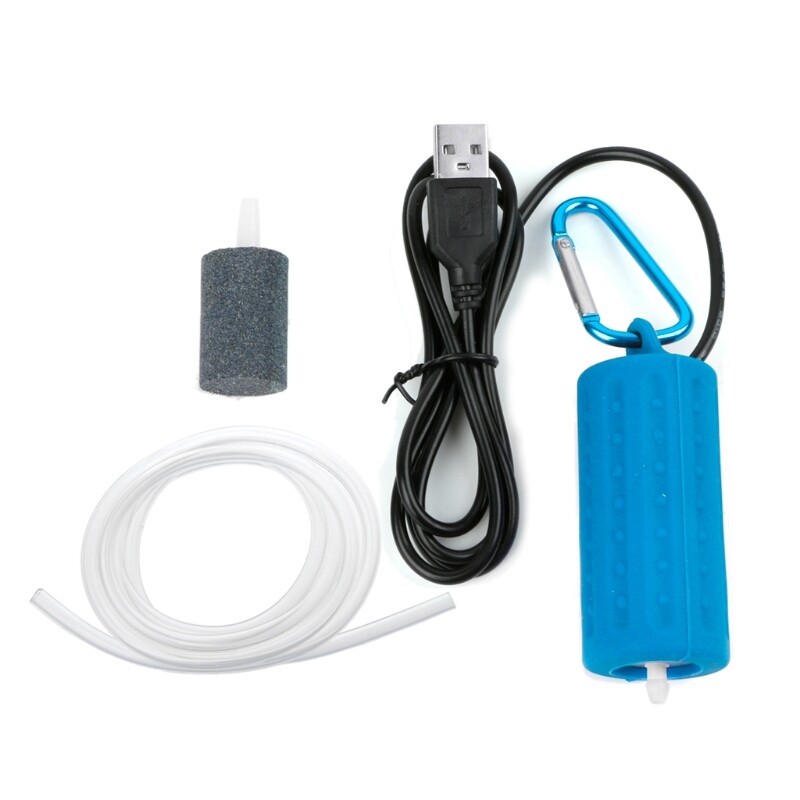 [lovely pet]Portable Mini USB Aquarium Fish Tank Oxygen Air Pump Mute Energy Save Compressor