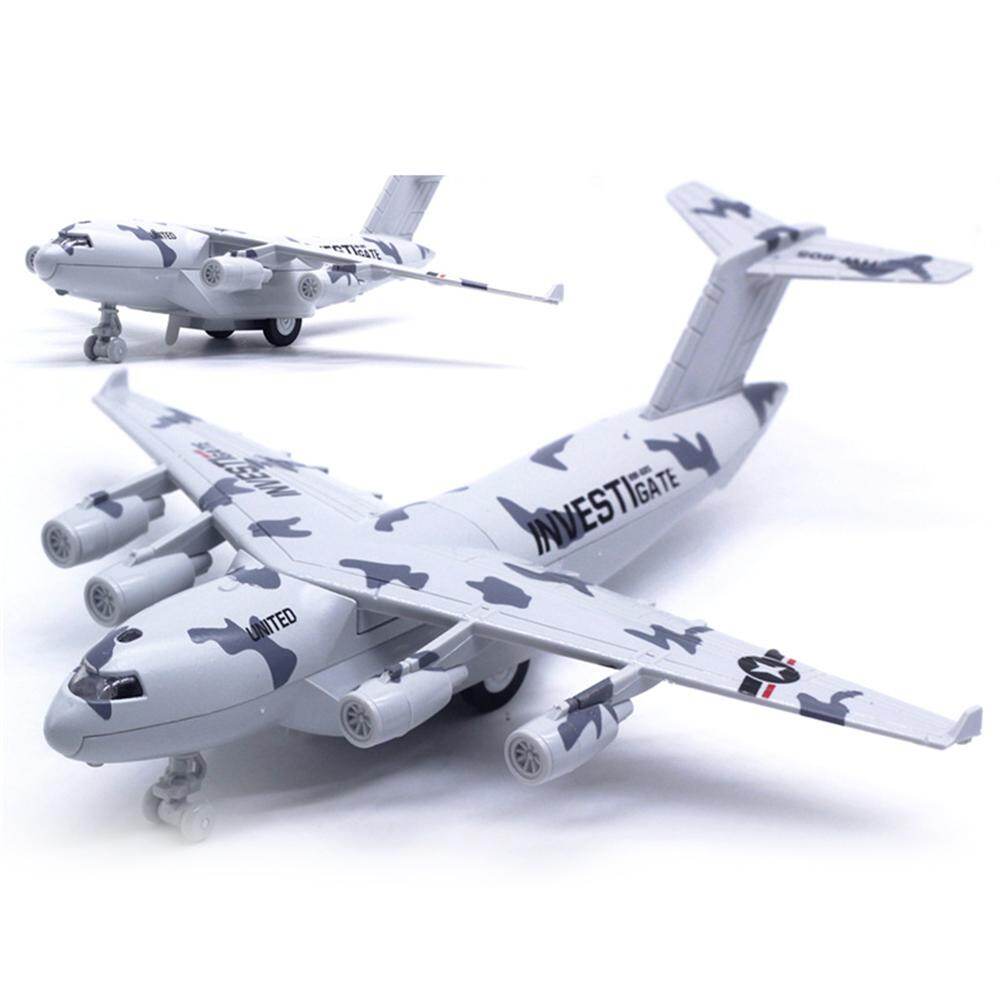 Mô hình máy bay vận chuyển kéo lùi Diecast C17 phát ra âm thanh dành cho trẻ em microgood - INTL
