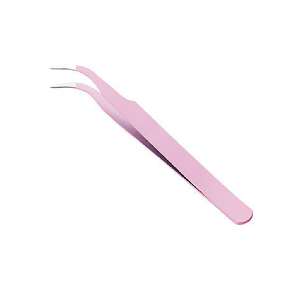 Tweezers Macaron Color Thickened Elbow Straight Handmade Clip