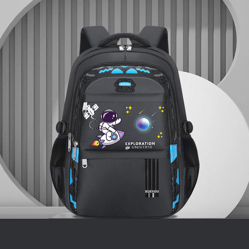 YA ZHOU LONG New Astronaut Elementary School Kids Backpack Children's Breathable Load-Reducing School Bag