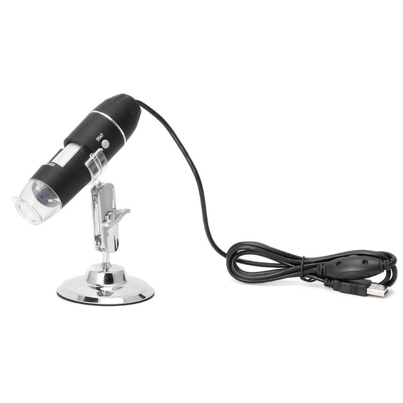 1600X USB Digital Microscope Camera Endoscope 8LED Magnifier with Hold Stand
