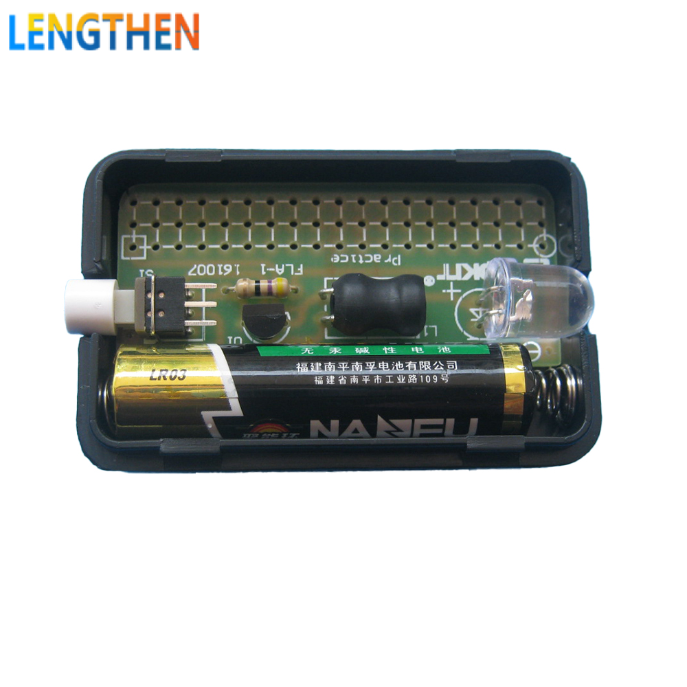 FocusAi FLA-1 1.5V Simple Flashlight DIY Kit Integrated Circuit Board Soldering Practice Suite Electronic Components Welding Training