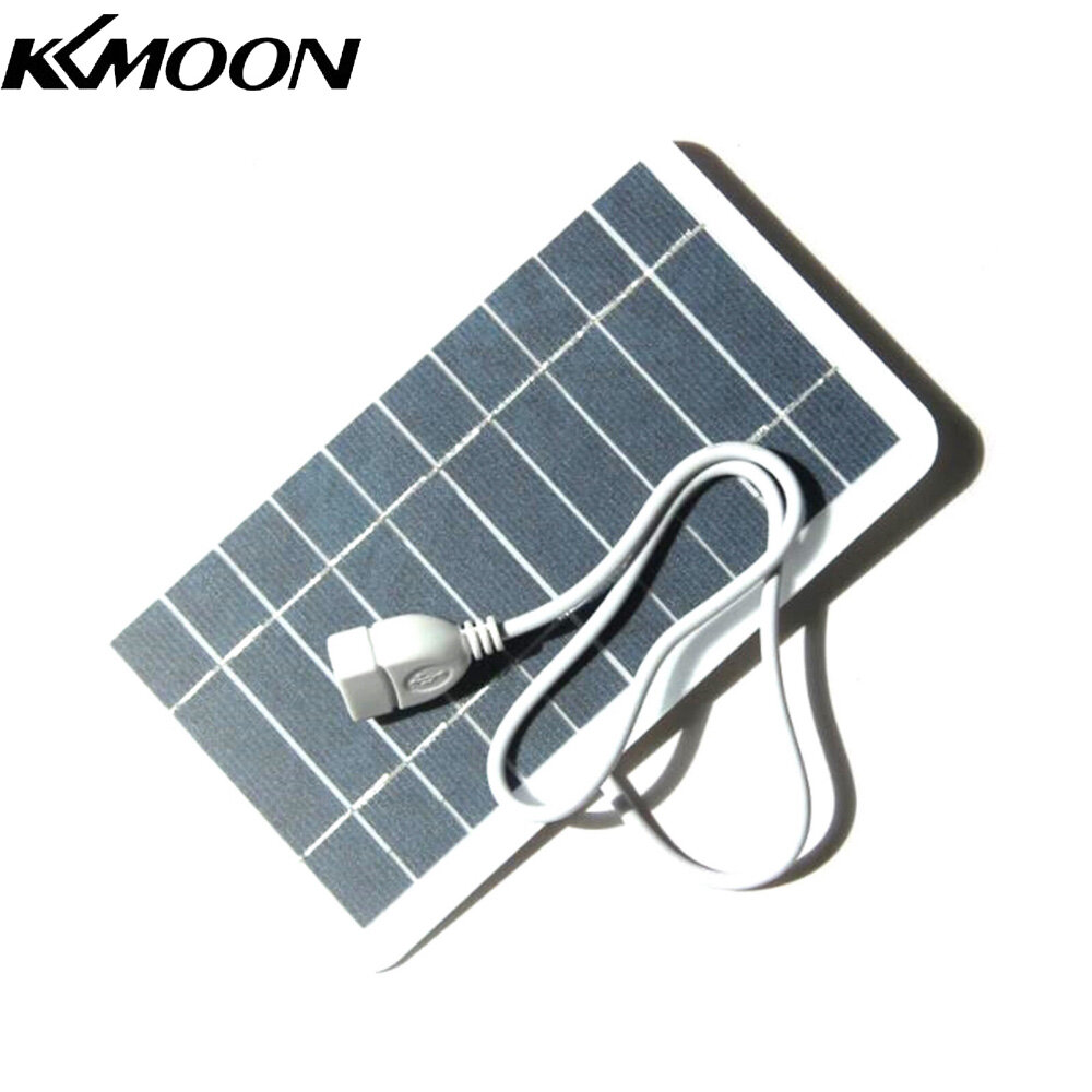 KKmoon Tấm Pin Năng Lượng Mặt Trời Nhỏ 5W/2W 5V Kèm USB Tấm Pin Mặt Trời Silicon Đơn Tinh Thể Tự Làm Tấm Pin Năng Lượng Mặt Trời Di Động Cắm Trại Chống Nước Cho Điện Thoại Di Động