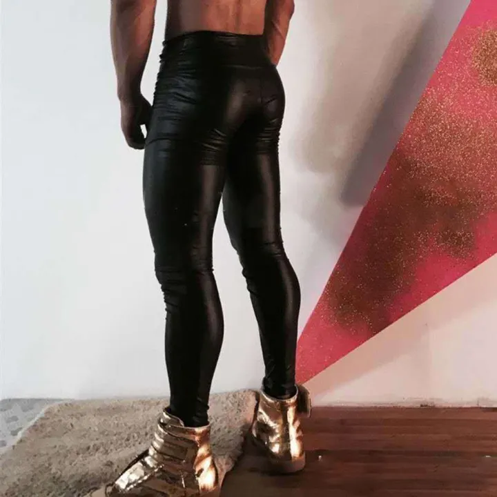 mens leather leggings