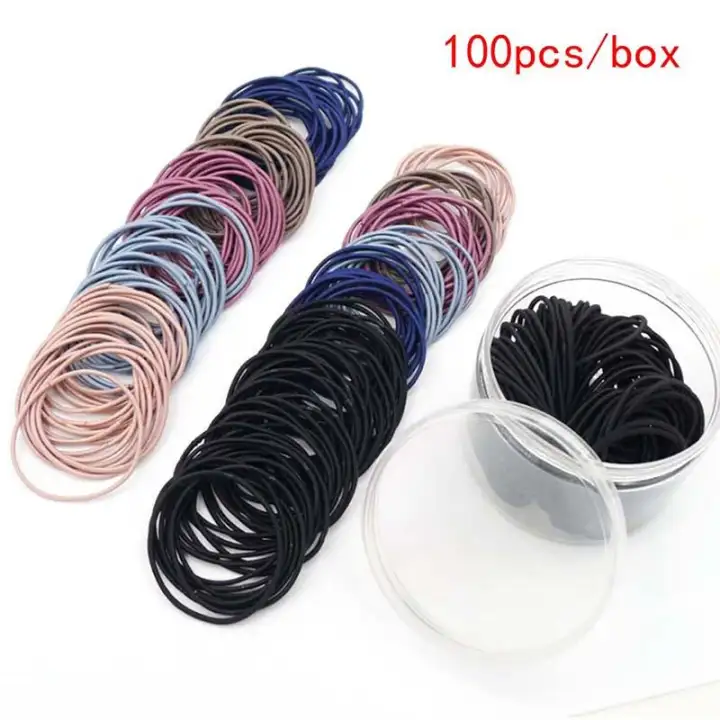 Orange Sunshine 100pcs Kids Girls Fashion Elastic Rope Women Hair