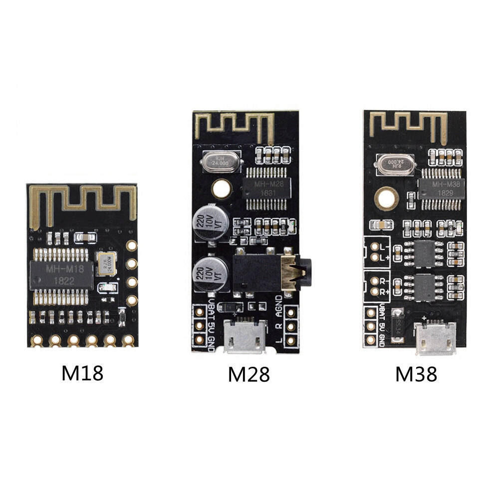 Mô-đun bảng mạch thu âm thanh bluetooth không dây MH-MX8 BLT 4.2 Mp3 Lossless giải mã stereo tự làm M18 M28 M38-INTL