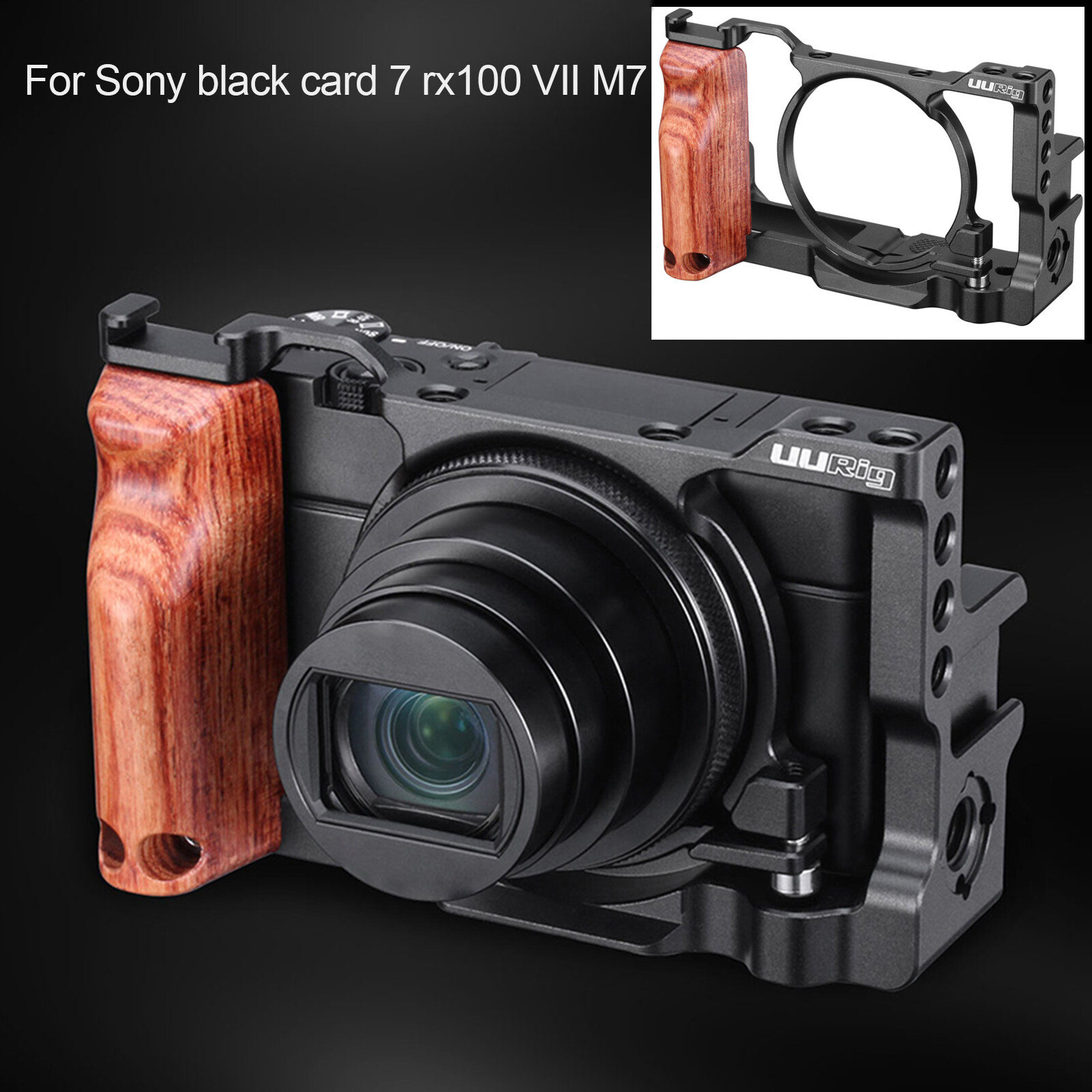 Ulanzi กล้องถ่ายรูปวีล็อกกรงไม้ Handle Extension อุปกรณ์เสริมสำหรับ Sony RX100-VII M7