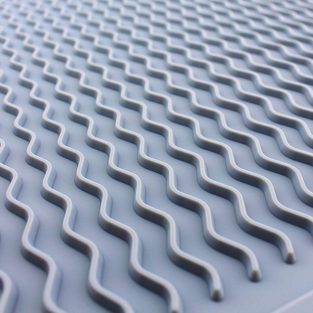 Silicone Dish Drying Mat Kitchen Drainer Dish Draining Mat Sink Mat Large Dish Drying Mat