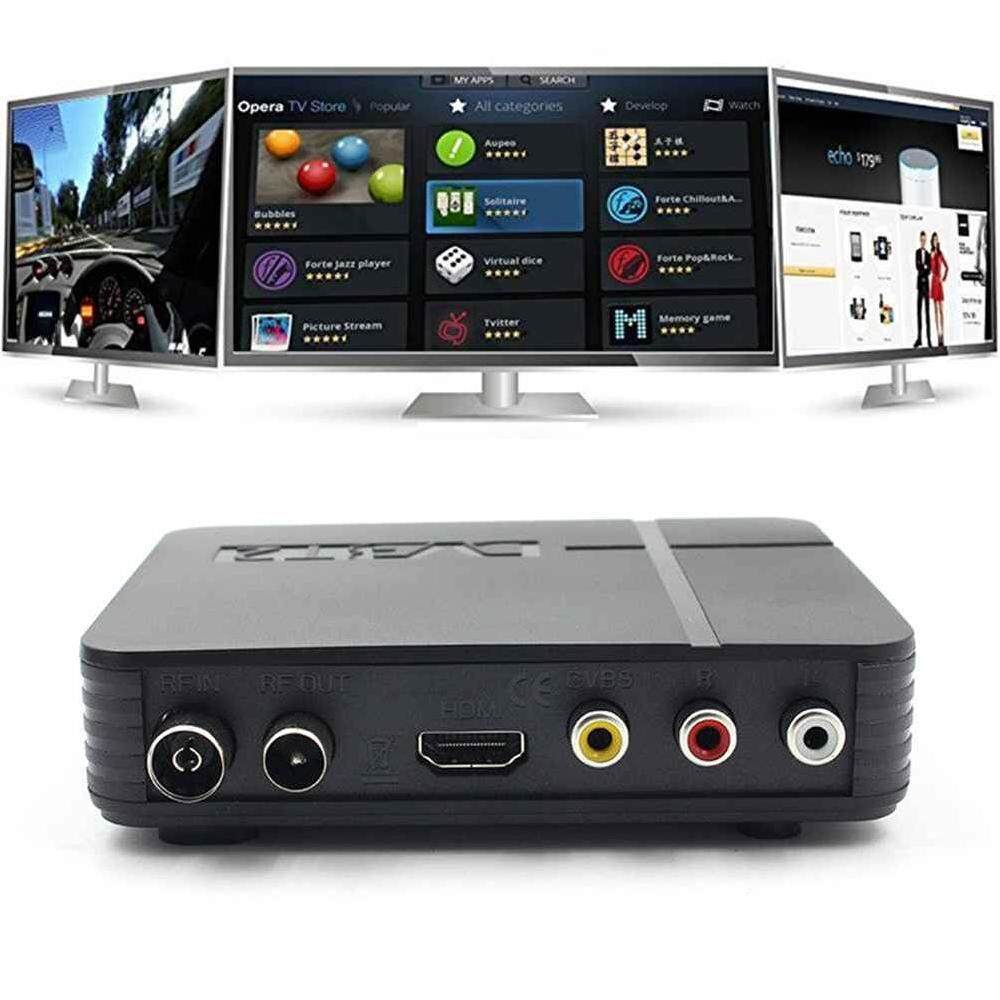 Wilk 1080 P Digital Penerima Satelit HDMI DVB-T2 Kotak TV VGA/AV Tuner Konverter Ganda