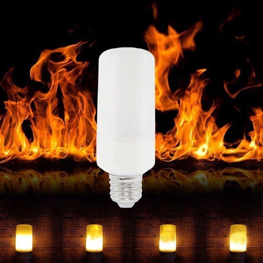 [Hàng Có Sẵn] Bóng Đèn LED Lửa Tự Nhiên Hiệu Ứng Ngọn Lửa 4 Chế Độ Chính Hãng Bóng Đèn Lửa Mô Phỏng E27 Nhấp Nháy Đèn Đèn Chớp Mô Phỏng Giáng Sinh, Đèn Trang Trí Nội Thất Đèn Trang Trí Năm Mới Dải Đèn Led Trồng Cây Đèn Cảnh Quan