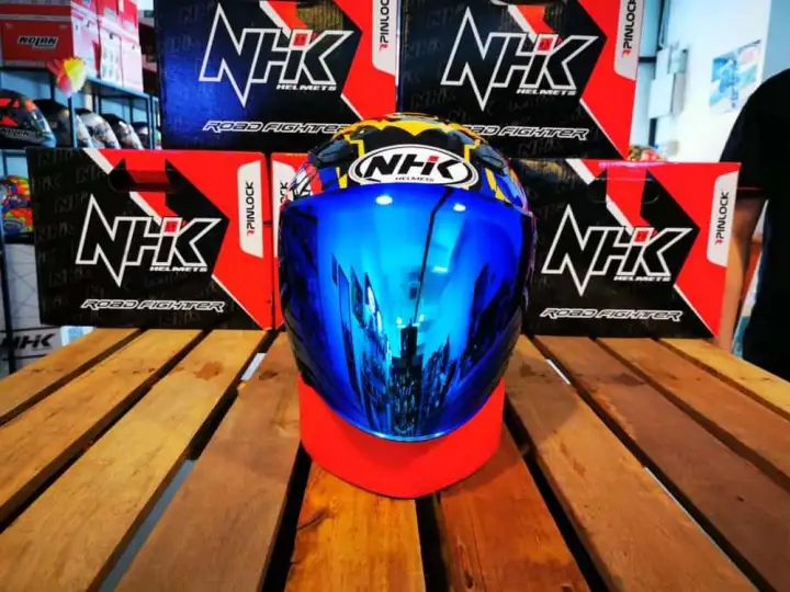 Nhk Visor R1 Version 2 Blue Buy Sell Online Helmets Accessories With Cheap Price Lazada