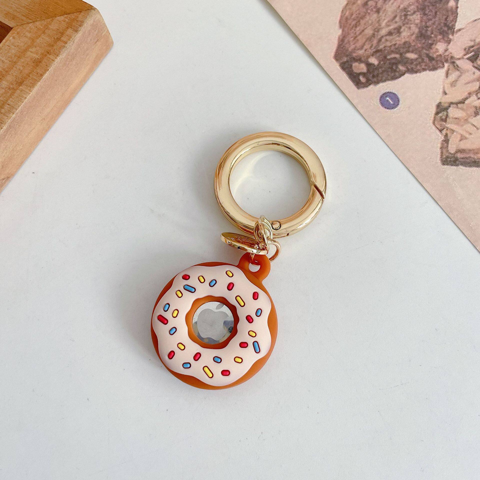 Apple AirTag Soft Silicone Case for Pet Woman Anti-lost Protective TPU Donut Cover Location Tracker Cover For airtags Tracker [Ready Stock]