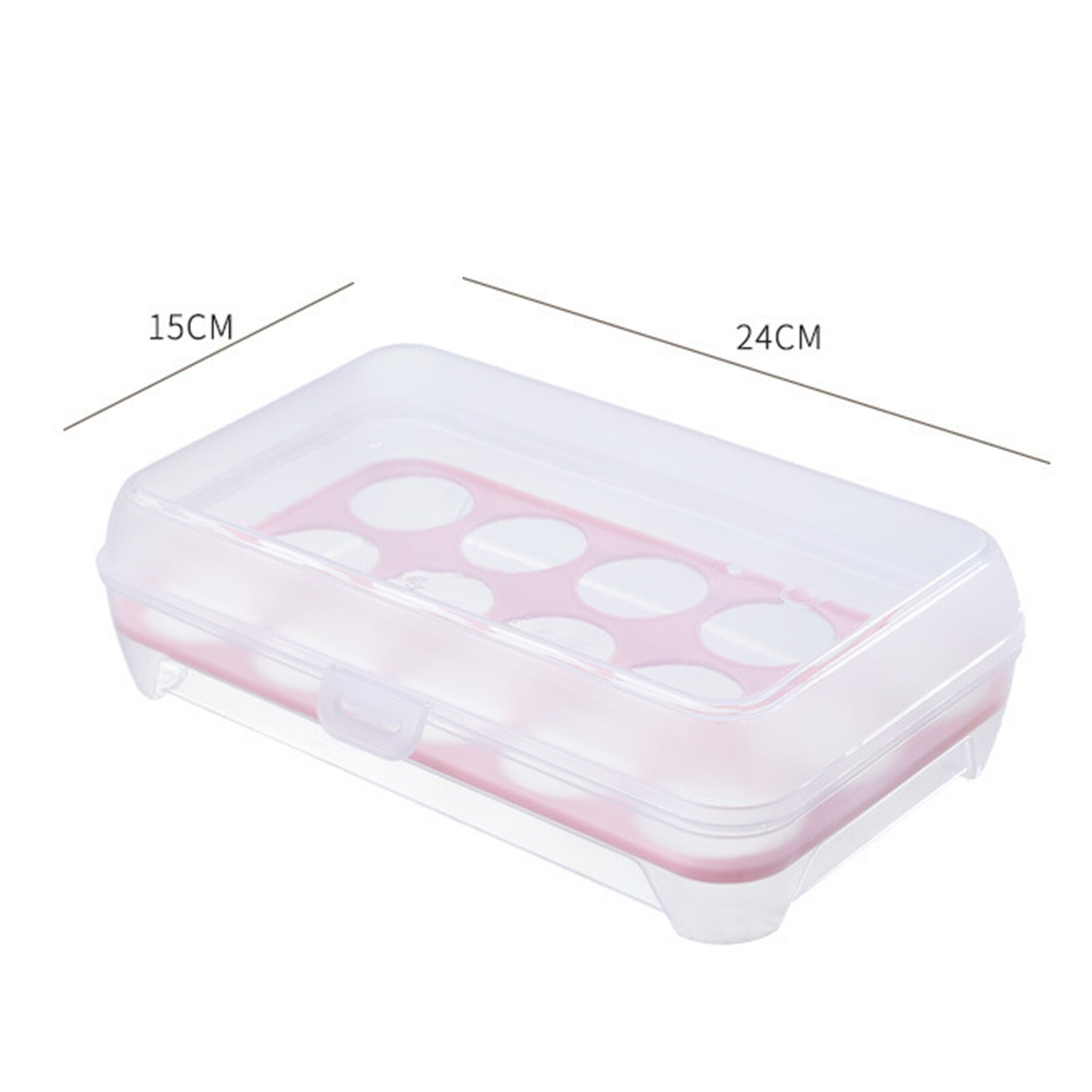 Terylin Egg Storage Box High Capacity Anti-Collision Transparent Visible 15 Grid Refrigerator Egg Fresh-keeping Box Kitchen Accessories Creative Egg Storage