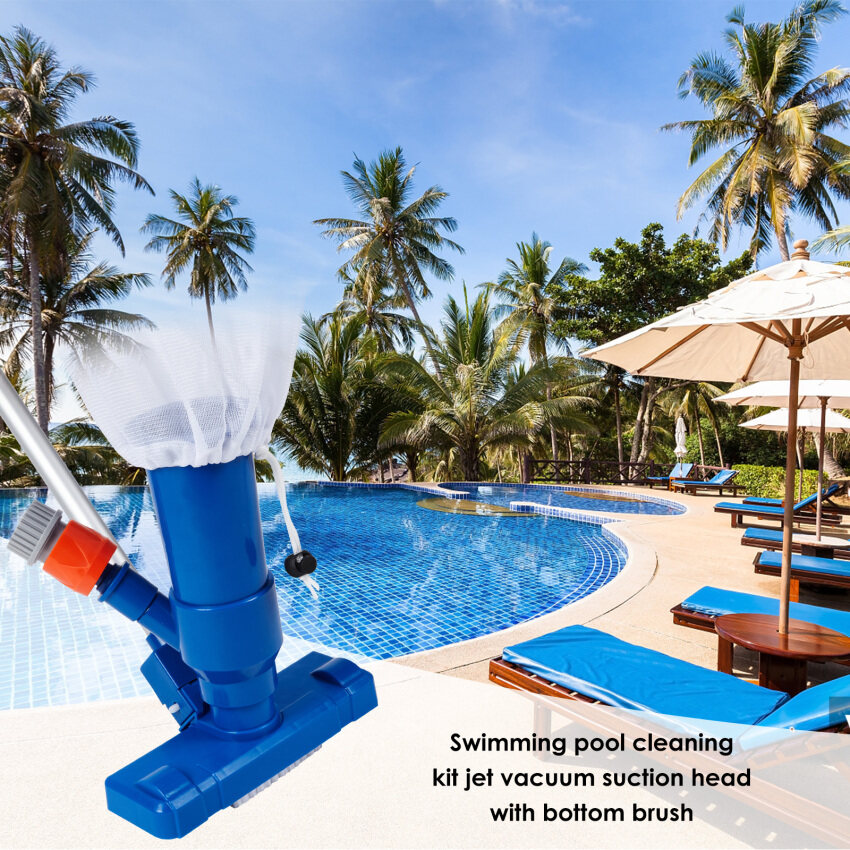 Swimming Pool Jet Vacuum Cleaner with 5 Pole Section Portable Home