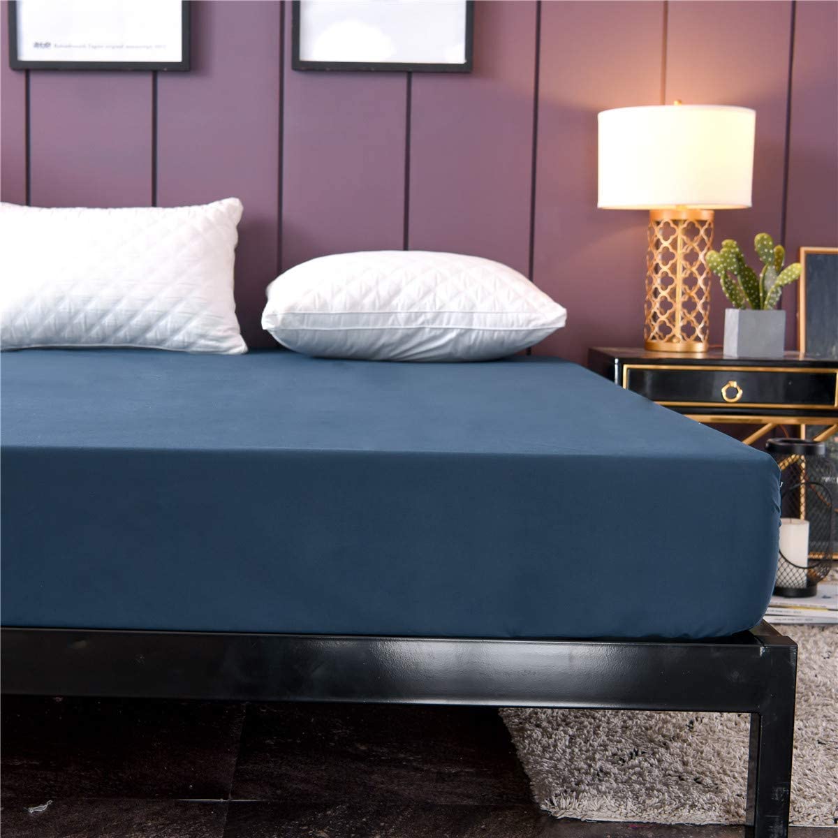 Premium Quality Waterproof Mattress Protector Bed Cover Waterproof Bed Sheet / Mattress Protector Pad Fitted Sheet / Bed Linen 100% Waterproof Mattress Protector Bed Sheet Anti Mites Bed Cover For Mattress Topper Deep Pocket Polyester Bed Cover